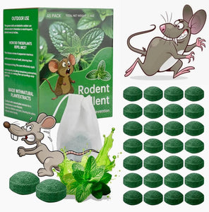 Peppermint Oil Rat Repellent Balls for Home | Pack of 24